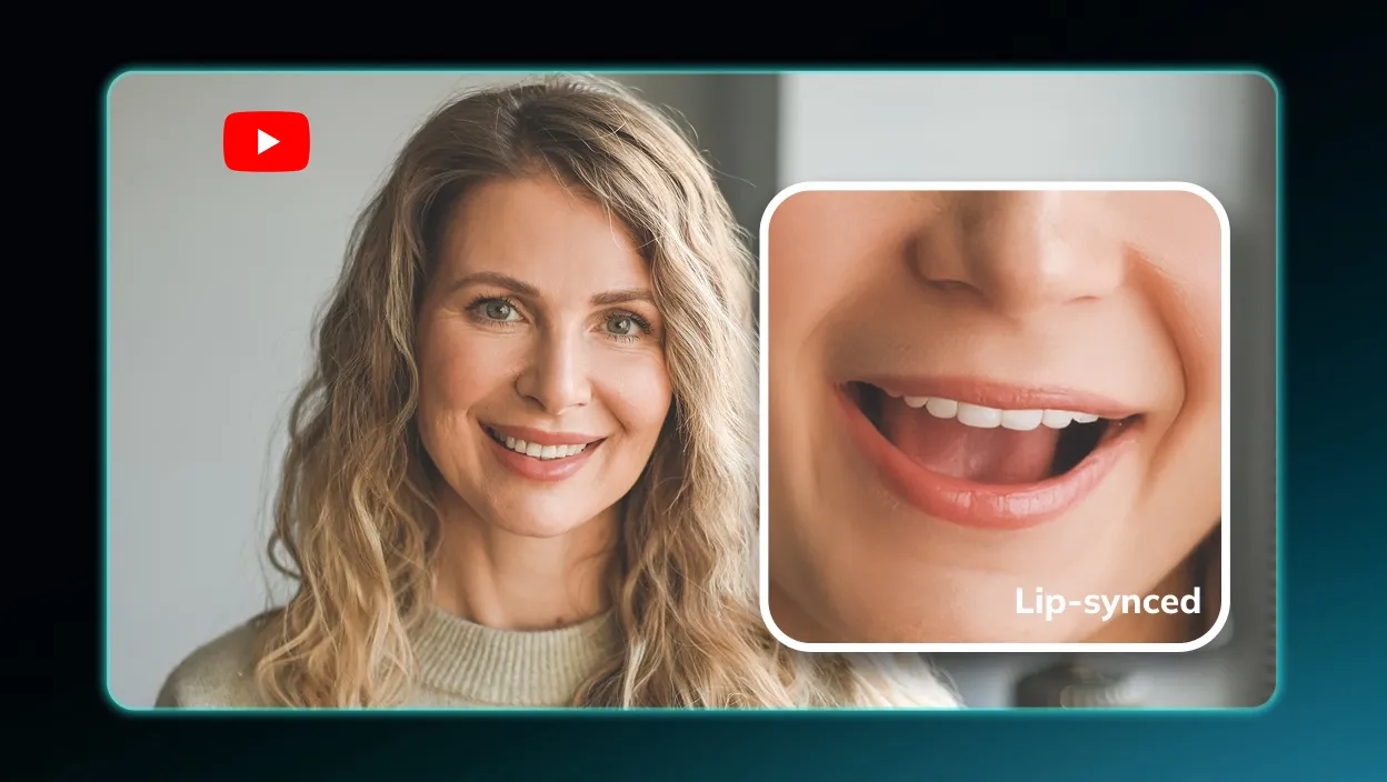 Close-up of a speaker with synchronized lip movements, highlighting natural and realistic lip sync in Filipino.